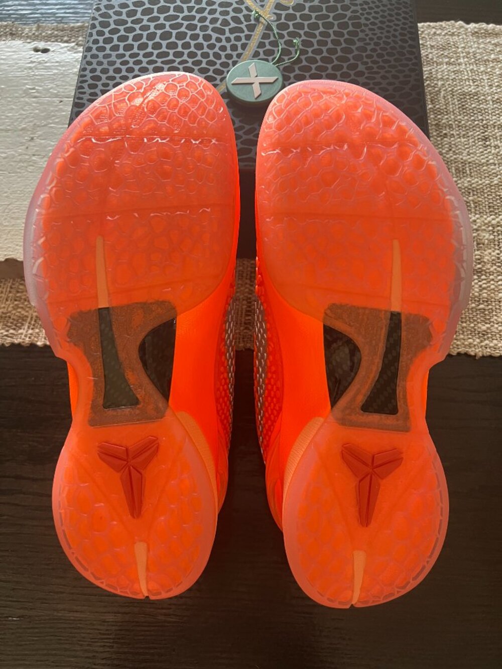 Nike Kobe 6 Protro Total Orange Metallic Silver Men’s 9 / Women’s 10.5 NEW DS OG - Picture 5 of 9
